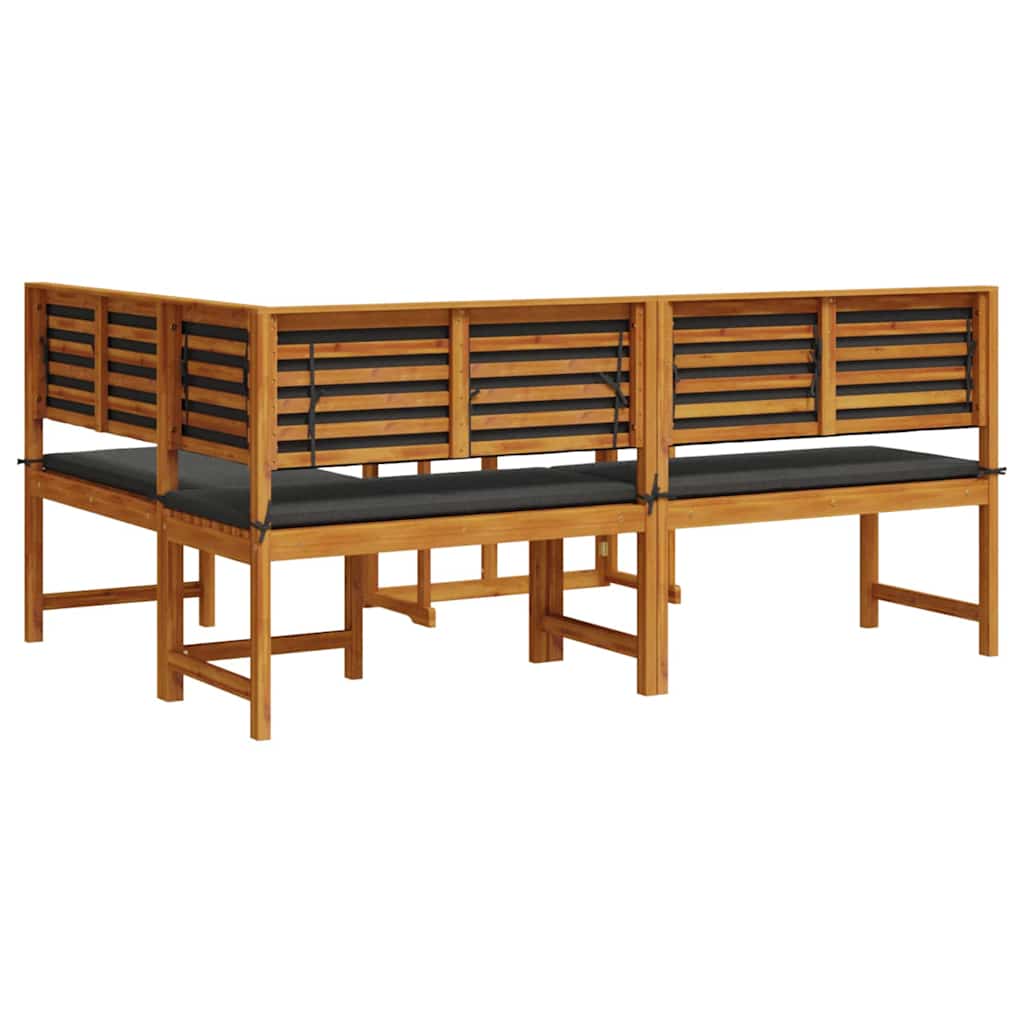 Set vrtne klupe 3 pcs Smeđa Čvrsto drvo akacije