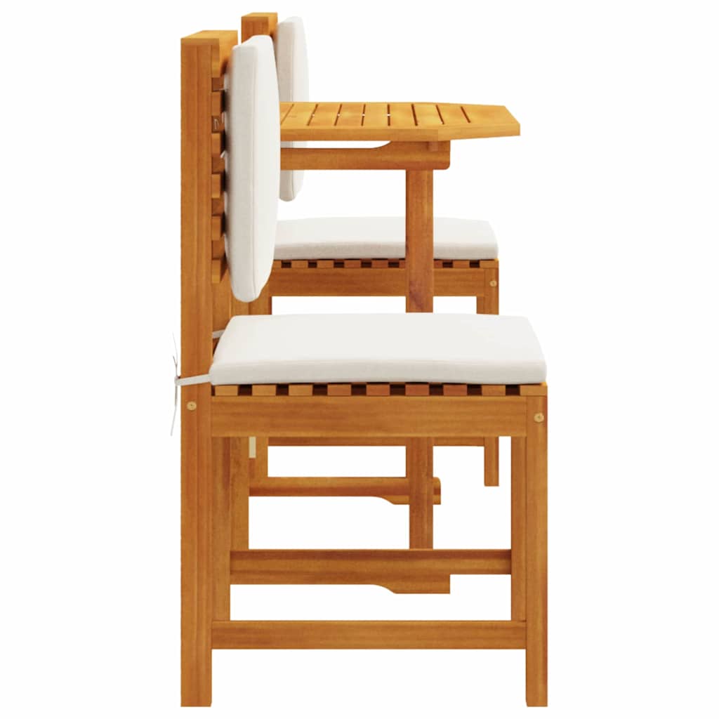 Bistro set za vrt 3 pcs Smeđa Čvrsto drvo akacije