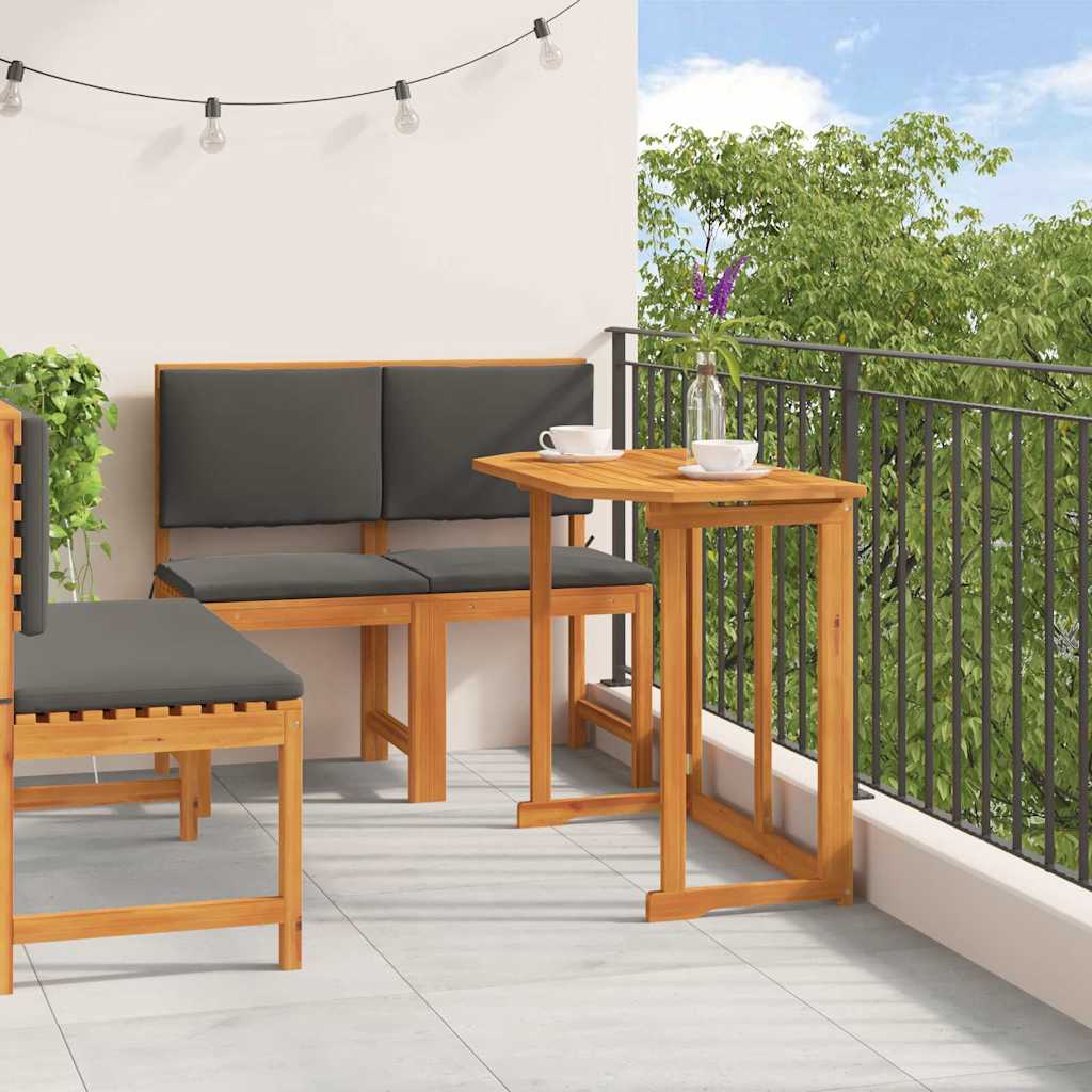 Bistro set za vrt 3 pcs Smeđa Čvrsto drvo akacije