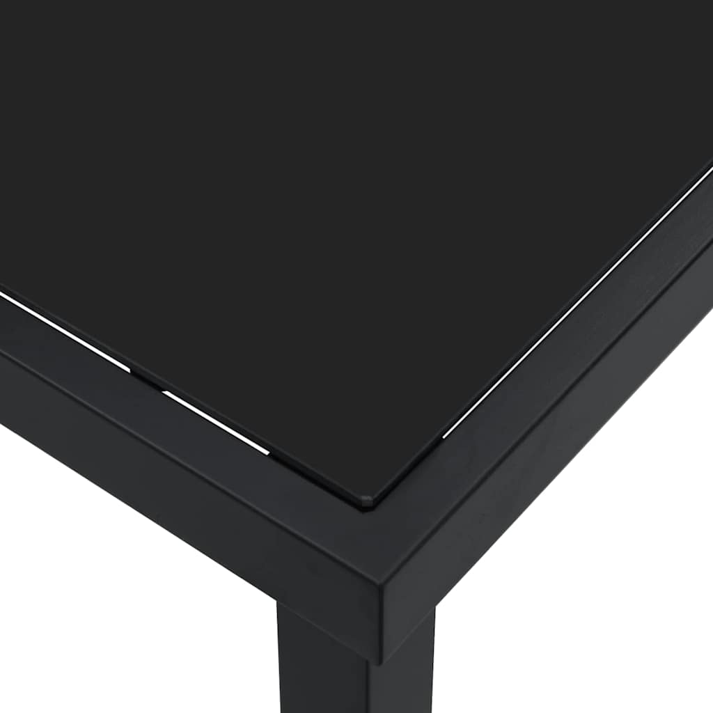 Stol za vrt Crna 200 x 80 x 73 cm Metal