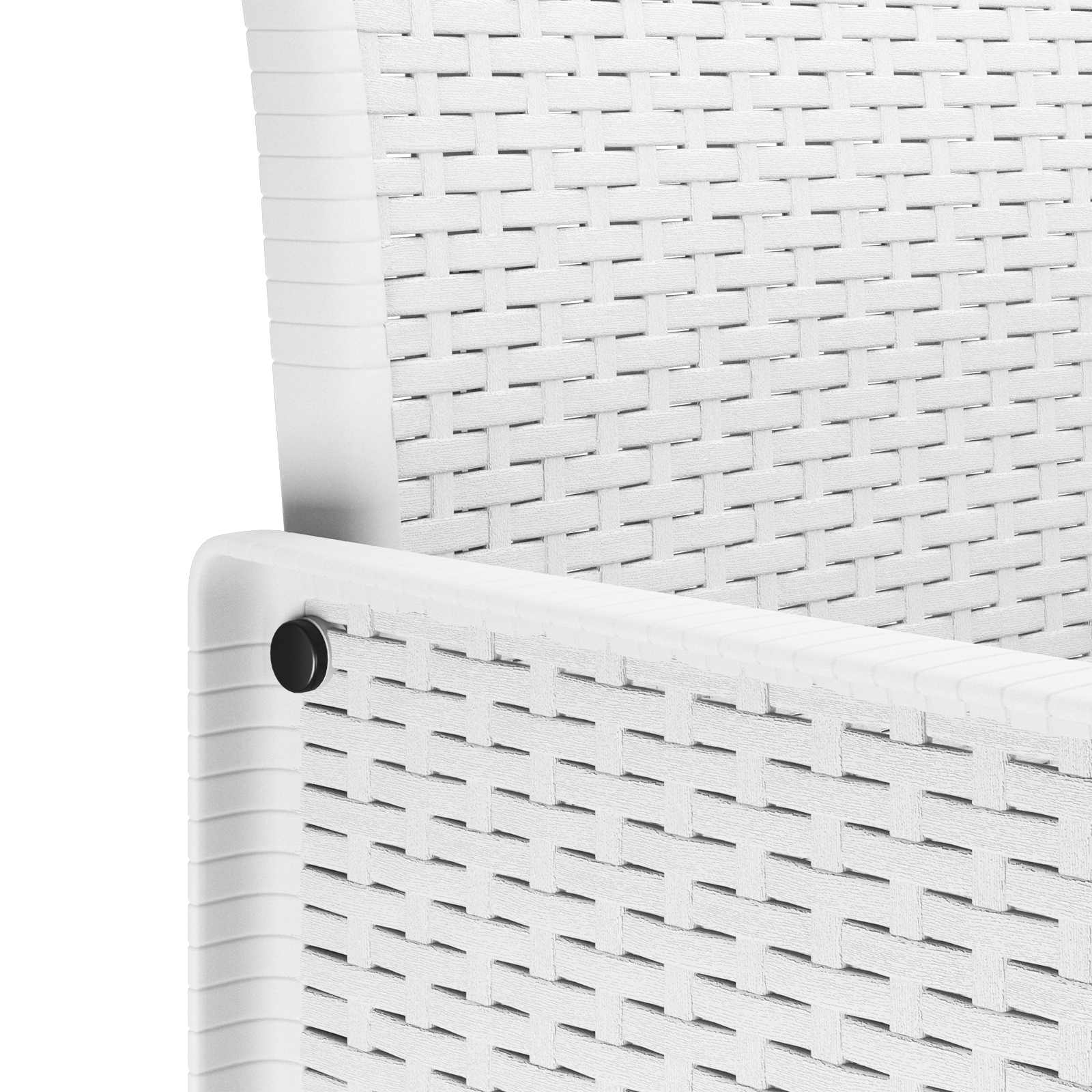 Vrtna stolica 2 pcs Bijelo 53 x 49 x 85 cm Polipropilen