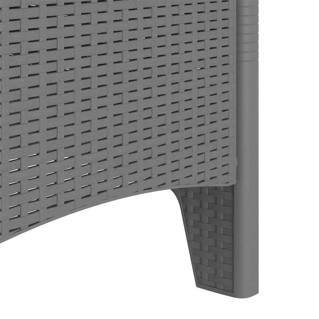 Vrtna stolica 2 pcs Svijetlo siva 53 x 49 x 85 cm Polipropilen