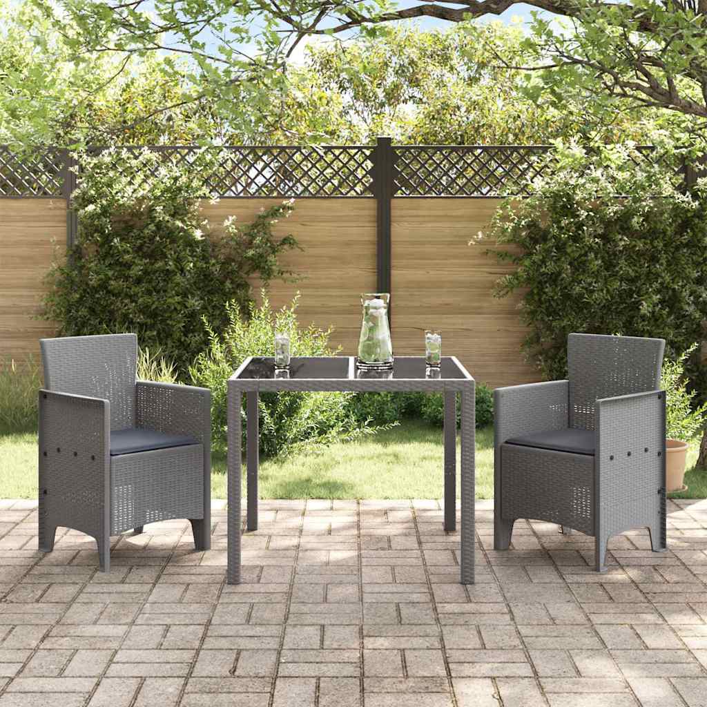 Vrtna stolica 2 pcs Svijetlo siva 53 x 49 x 85 cm Polipropilen