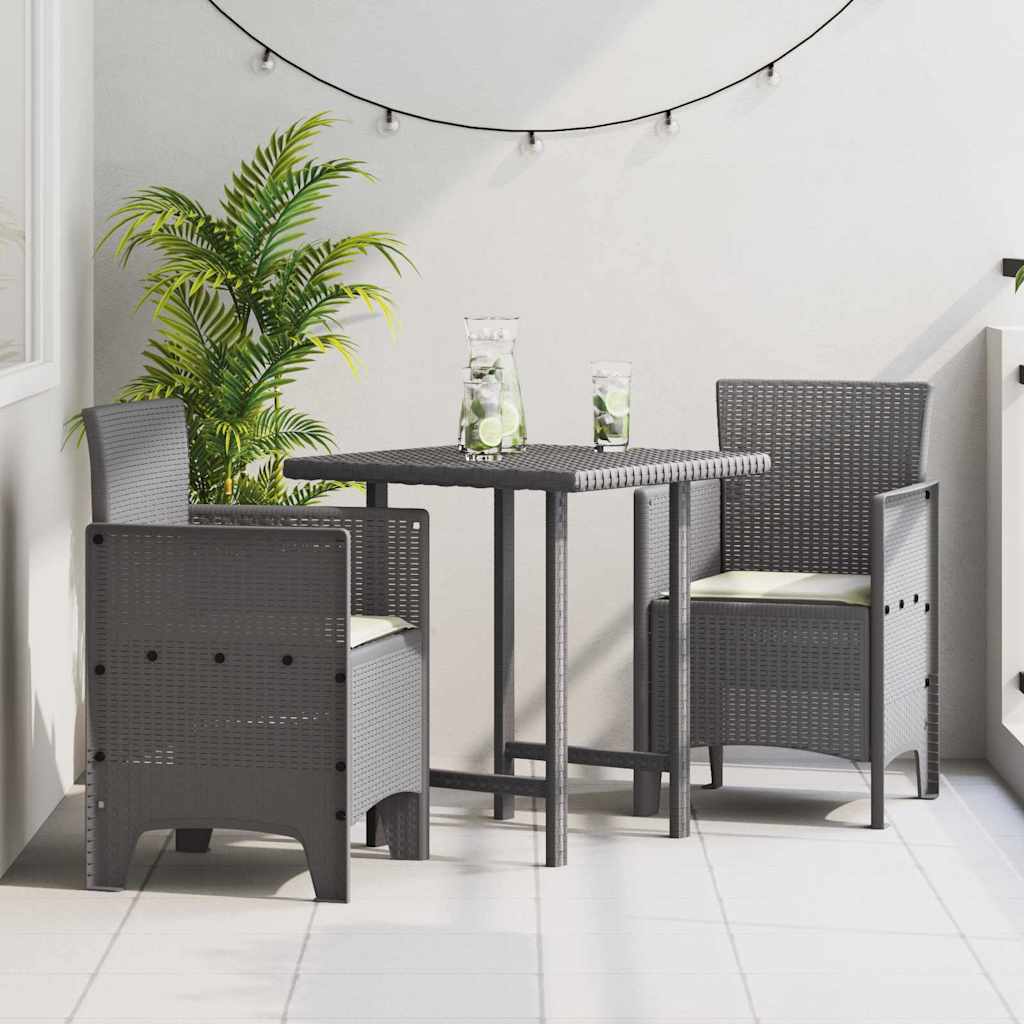 Vrtna stolica 2 pcs Svijetlo siva 53 x 49 x 85 cm Polipropilen