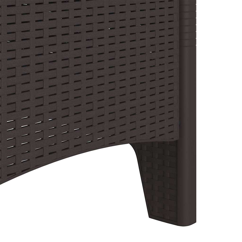 Vrtna stolica 4 pcs Smeđa 53 x 49 x 85 cm Polipropilen
