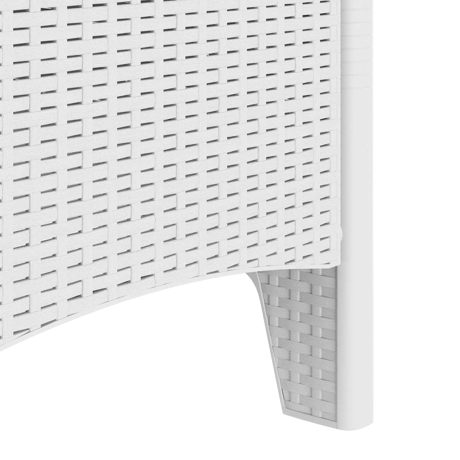 Vrtna stolica 4 pcs Bijelo 53 x 49 x 85 cm Polipropilen