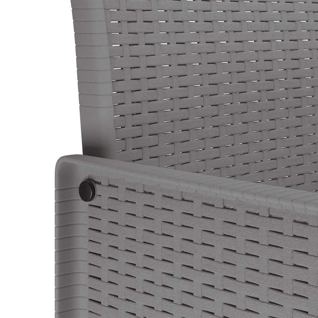Vrtna stolica 4 pcs Svijetlo siva 53 x 49 x 85 cm Polipropilen