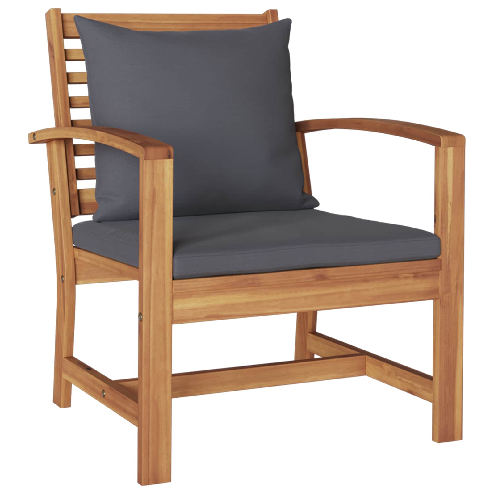 Sjedeća garnitura za vrt 4 pcs Prirodna Čvrsto teak drvo