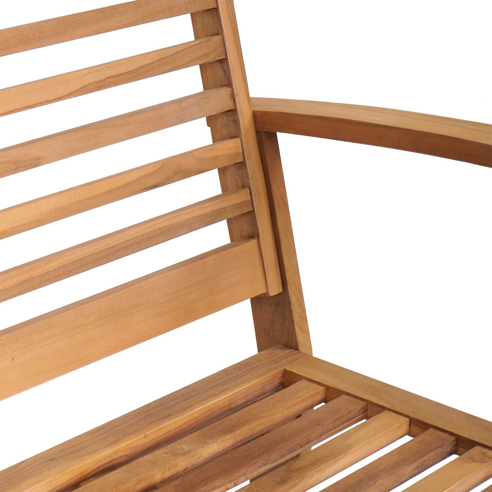 Sjedeća garnitura za vrt 3 pcs Prirodna Čvrsto teak drvo