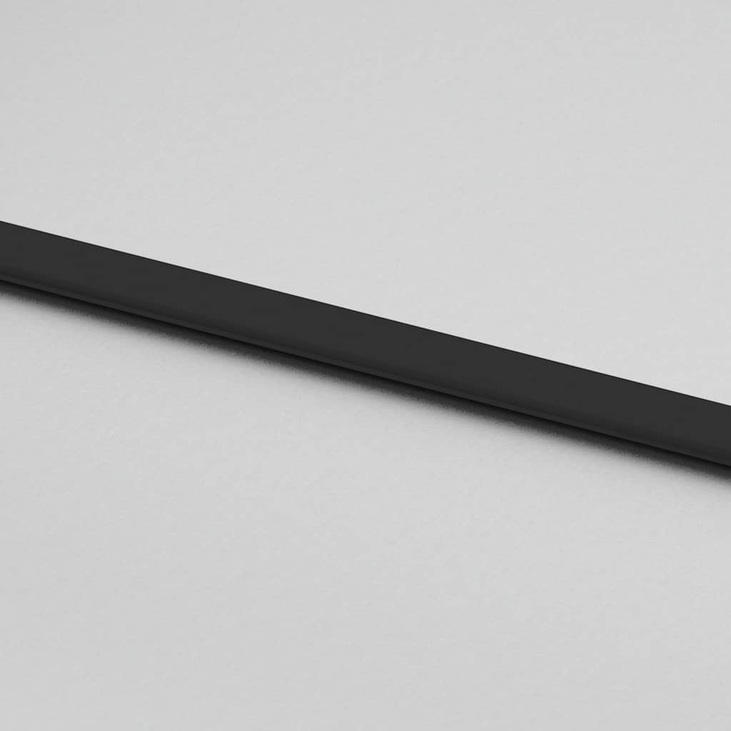 Klizna vrata s priborom crna 76 x 205 cm od ESG stakla