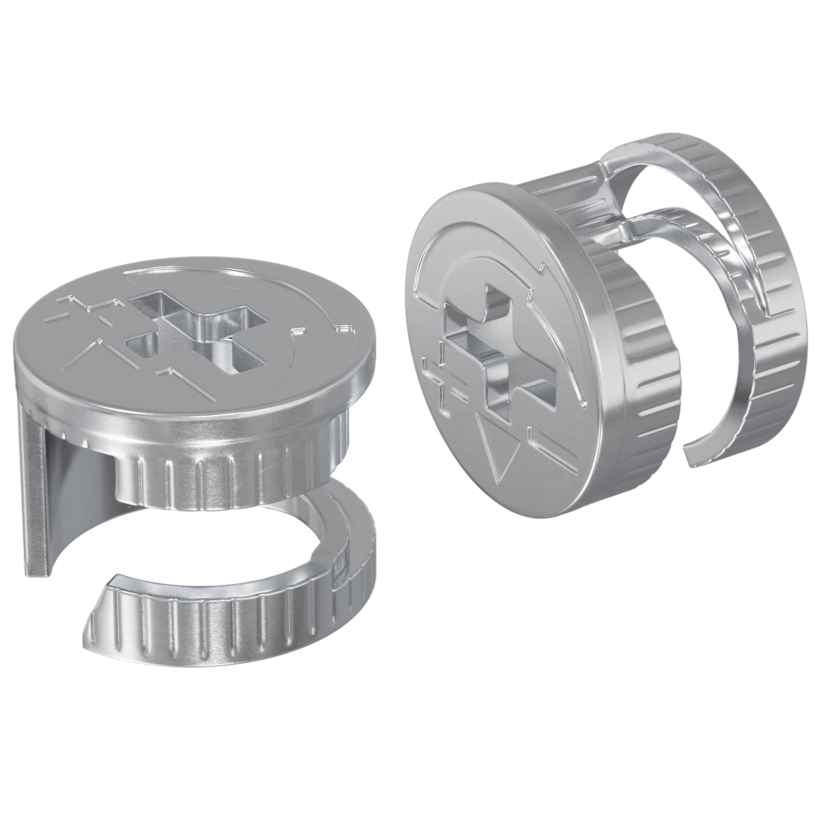 Matične zakovice 2 pcs Srebrno 15 x 11,5 mm Metal