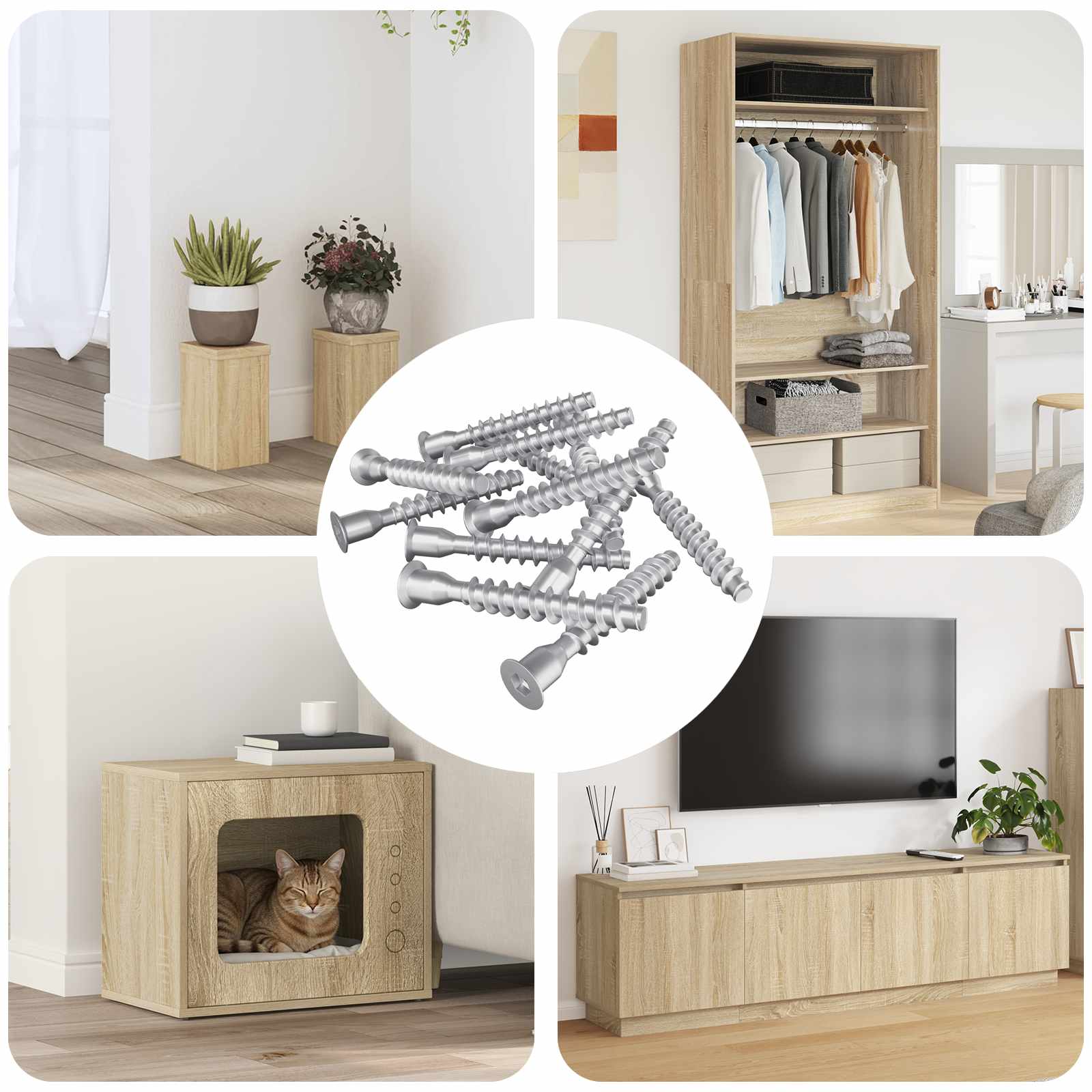 Potvrđivački vijci 2500 pcs Srebrno Metal
