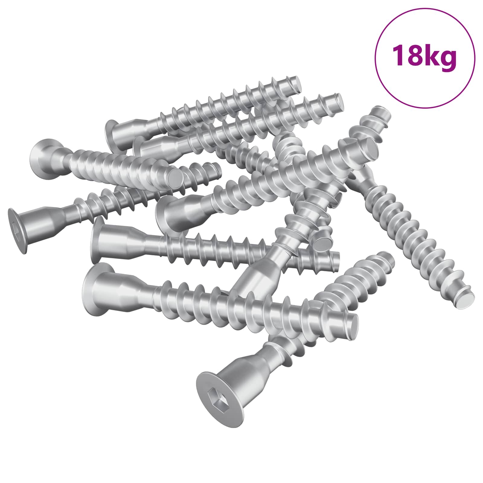 Potvrđivački vijci 2500 pcs Srebrno Metal
