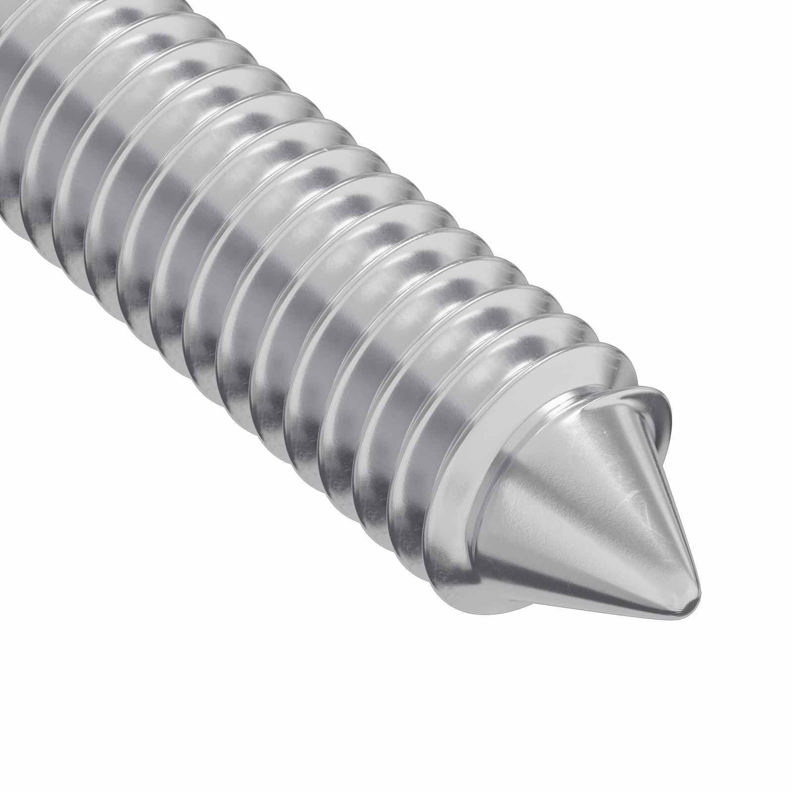 Vijak 2 pcs Srebrno M6 x 100 mm Čelik