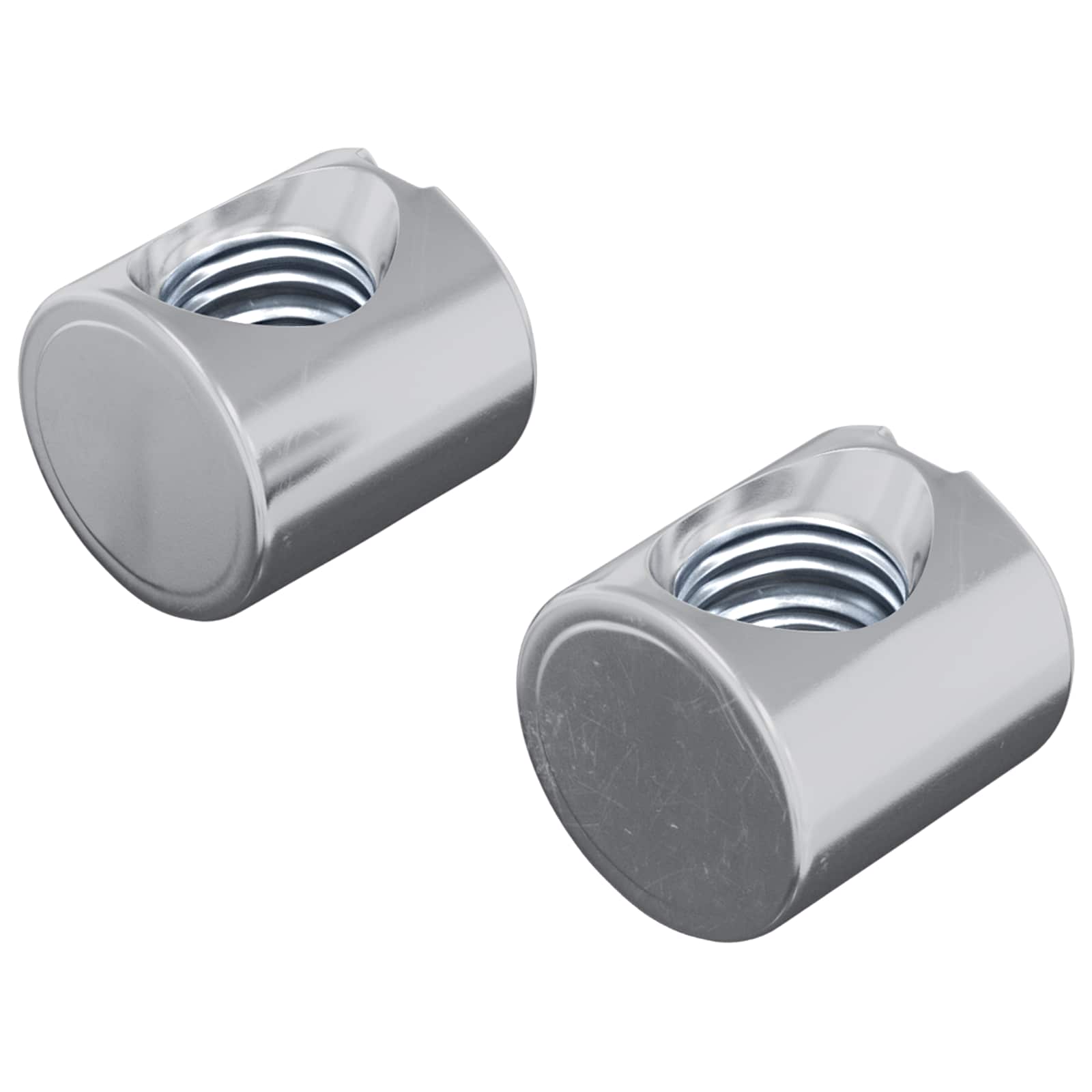 Bačvaste matice 2 pcs Srebrno M6 x 12 mm Metal