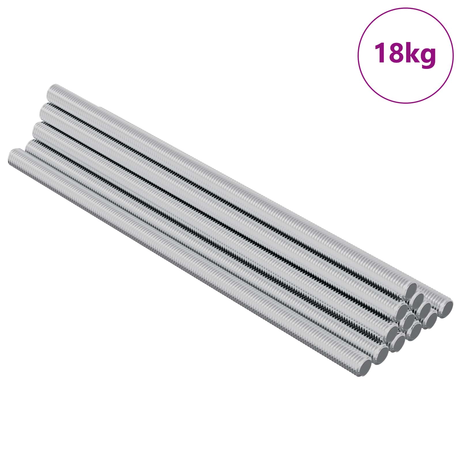 Navojni štap 800 pcs Srebrno Čelik
