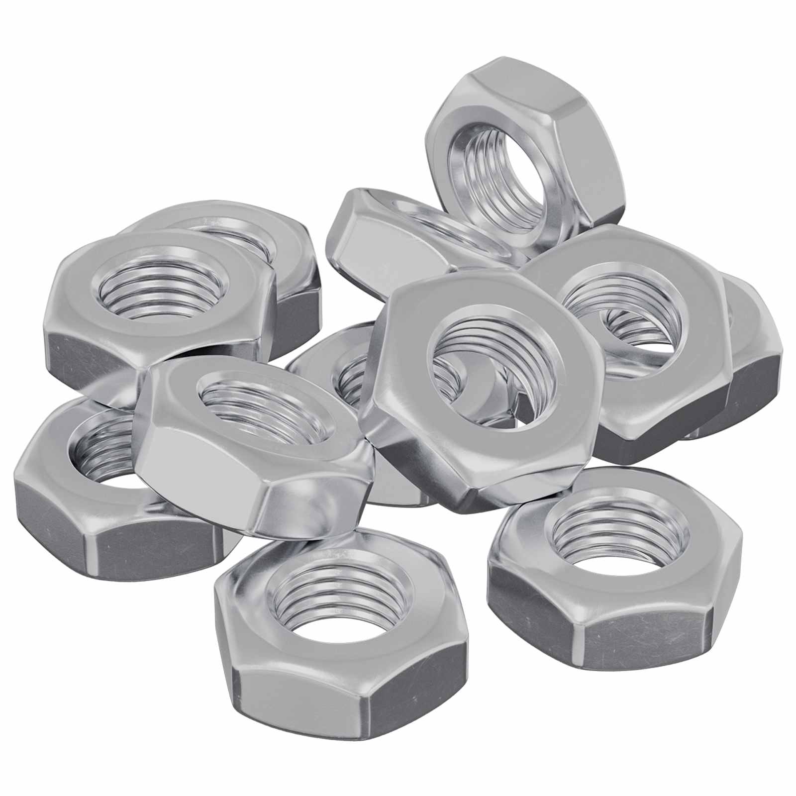Šesterokutna matica 3600 pcs Srebrno Metal