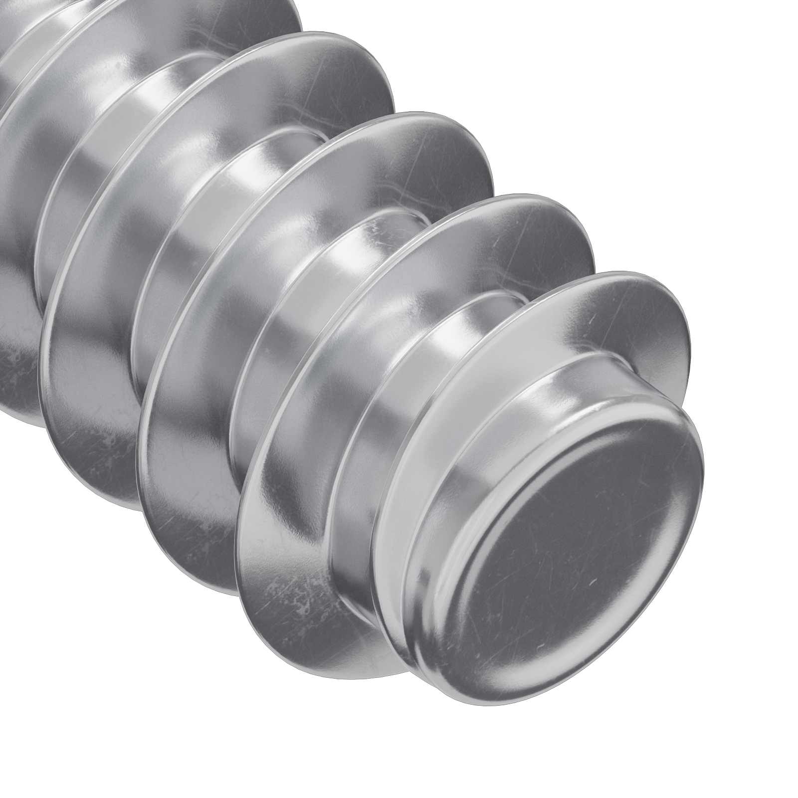 Vijak 2 pcs Srebrno M6 x 12 mm Željezo