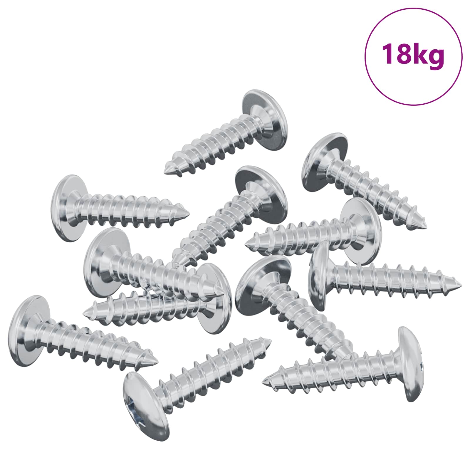 Vijak 13636 pcs Srebrno M4 x 16 mm Čelik