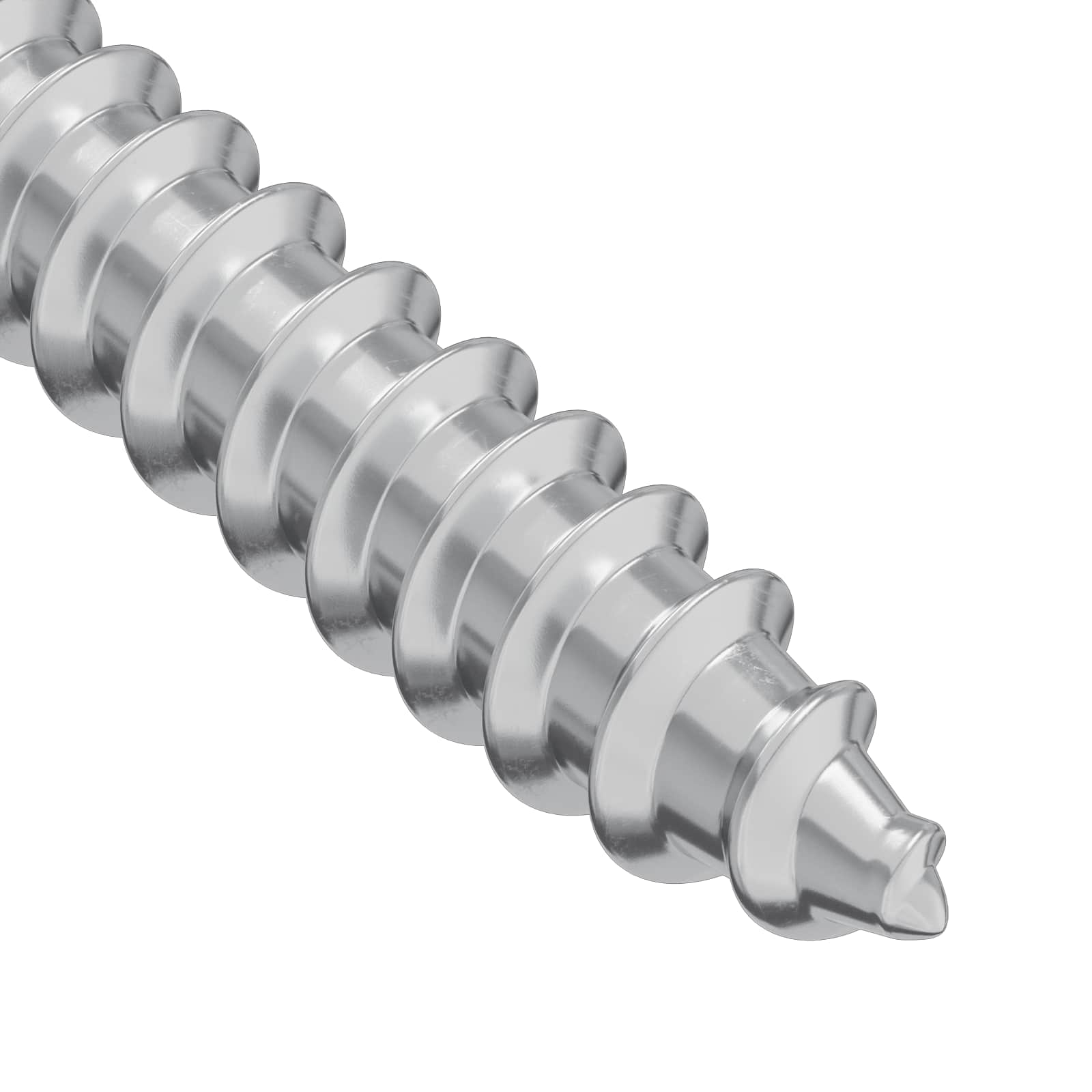 Drveni vijak 12 pcs Srebrno 9,8 x 53 mm Čelik