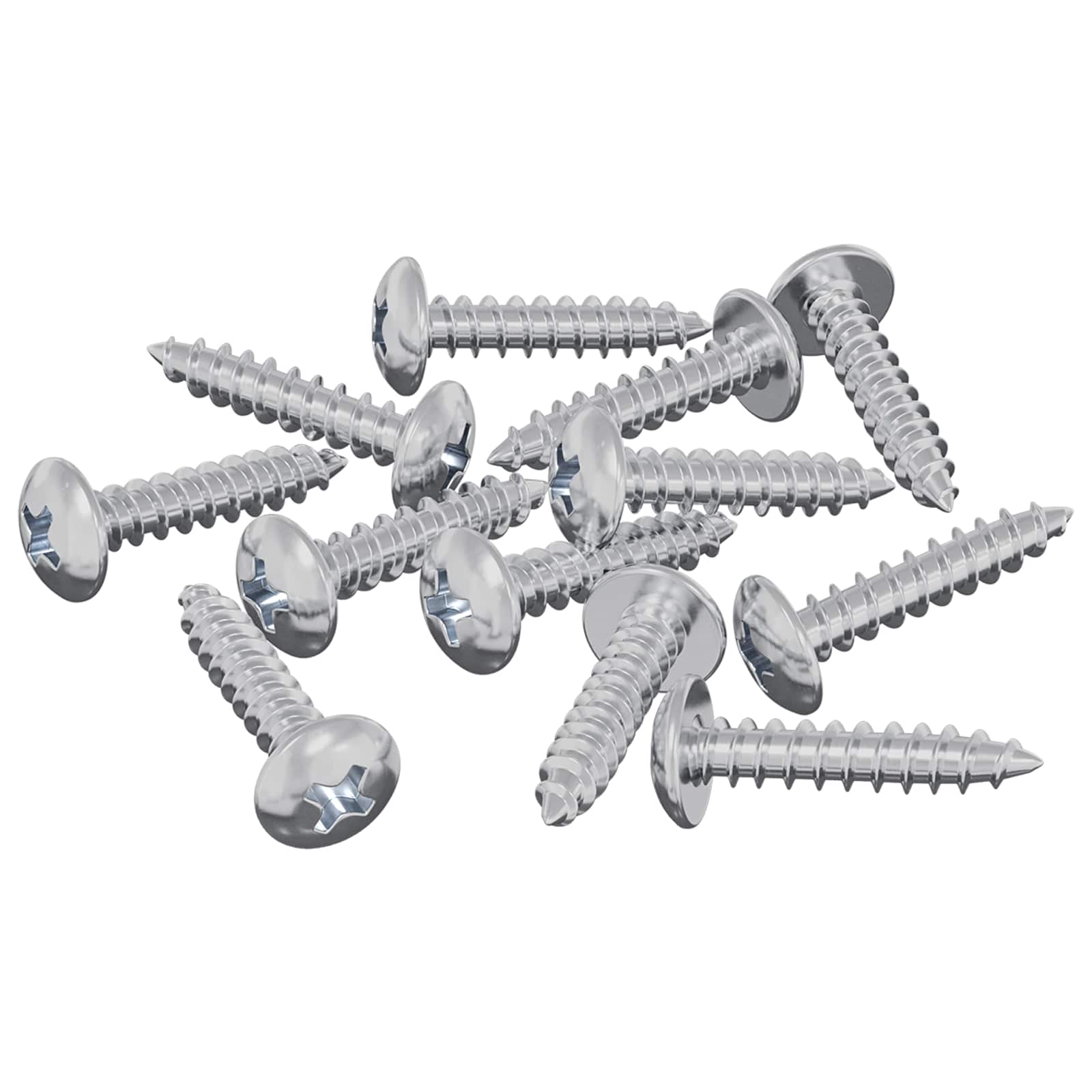 Drvene vijake 12 pcs Srebrno M3,5 x 20 mm Čelik