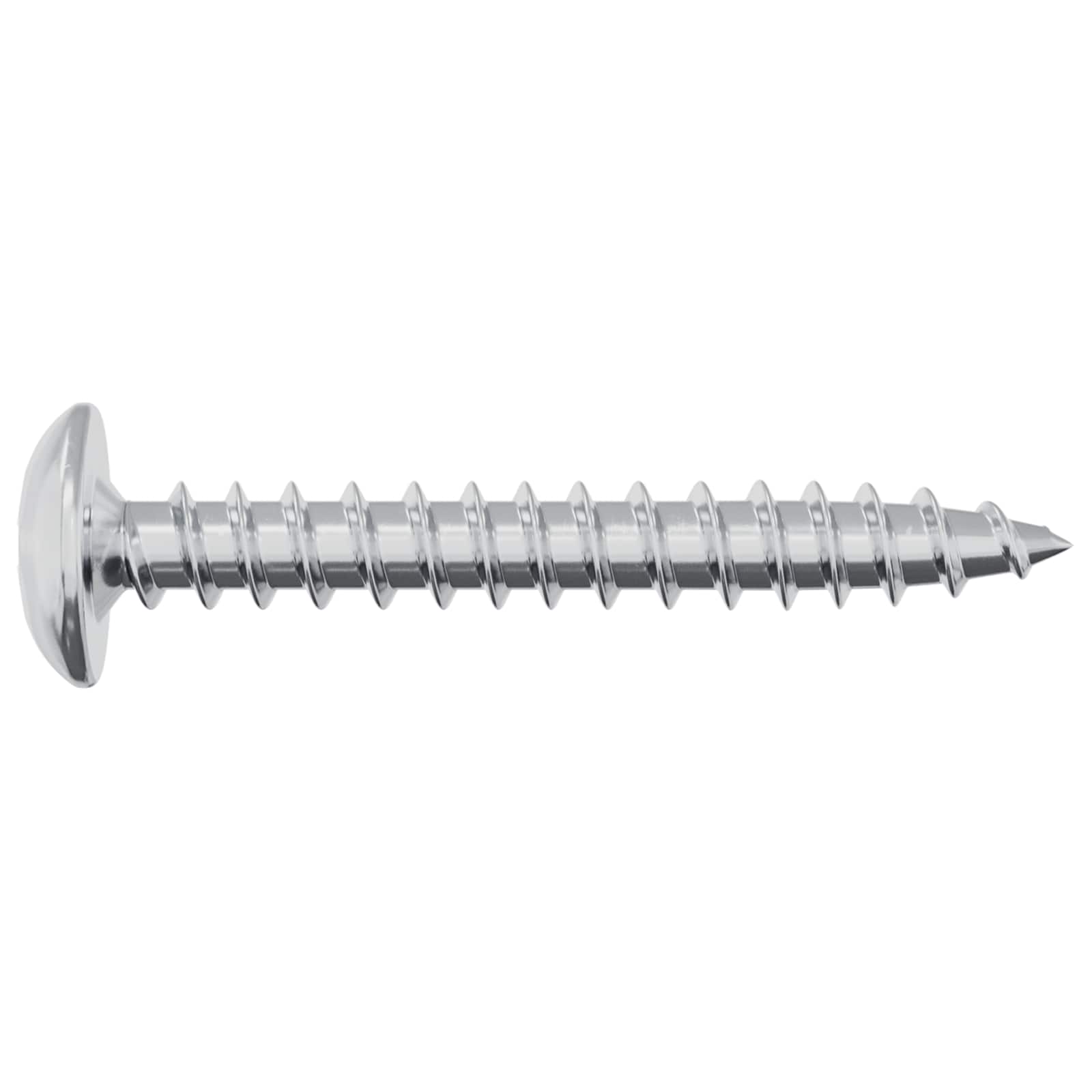 Drvene vijake 12 pcs Srebrno M4 x 28 mm Čelik