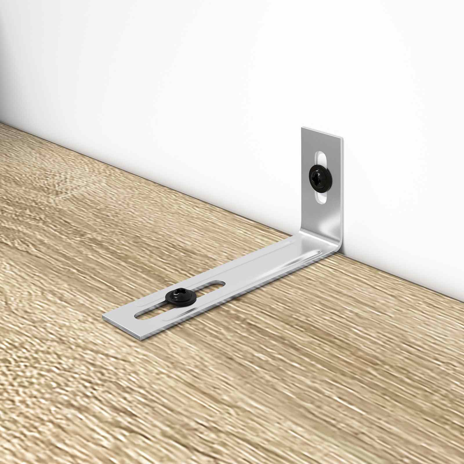 Nosač protiv prevrtanja 12 pcs Srebrno 74,5 x 15 x 32 mm