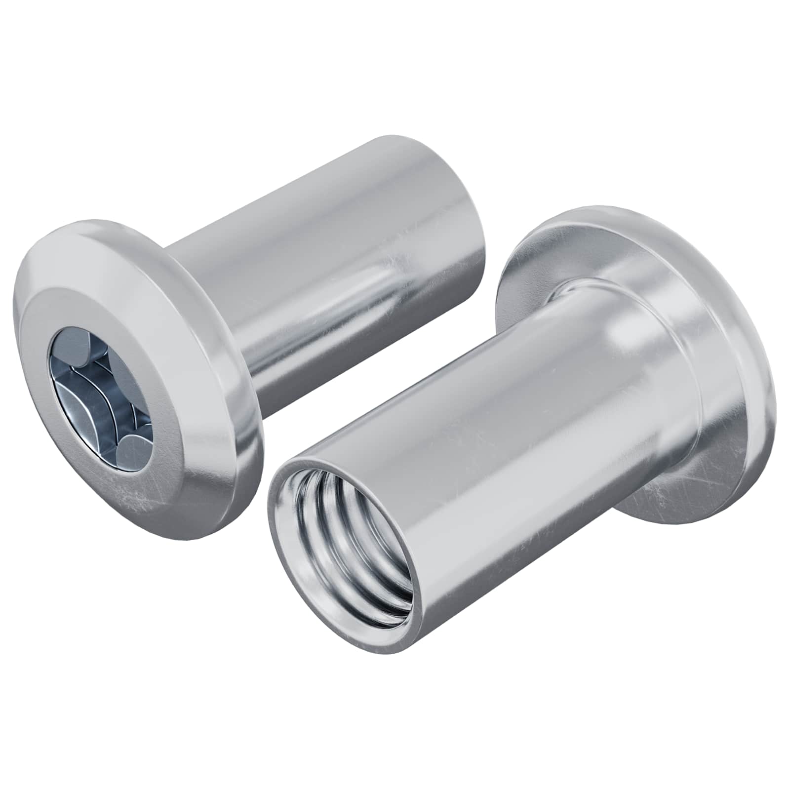 Sigurnosna matica 2 pcs Nikla M6 x 25 mm Čelik