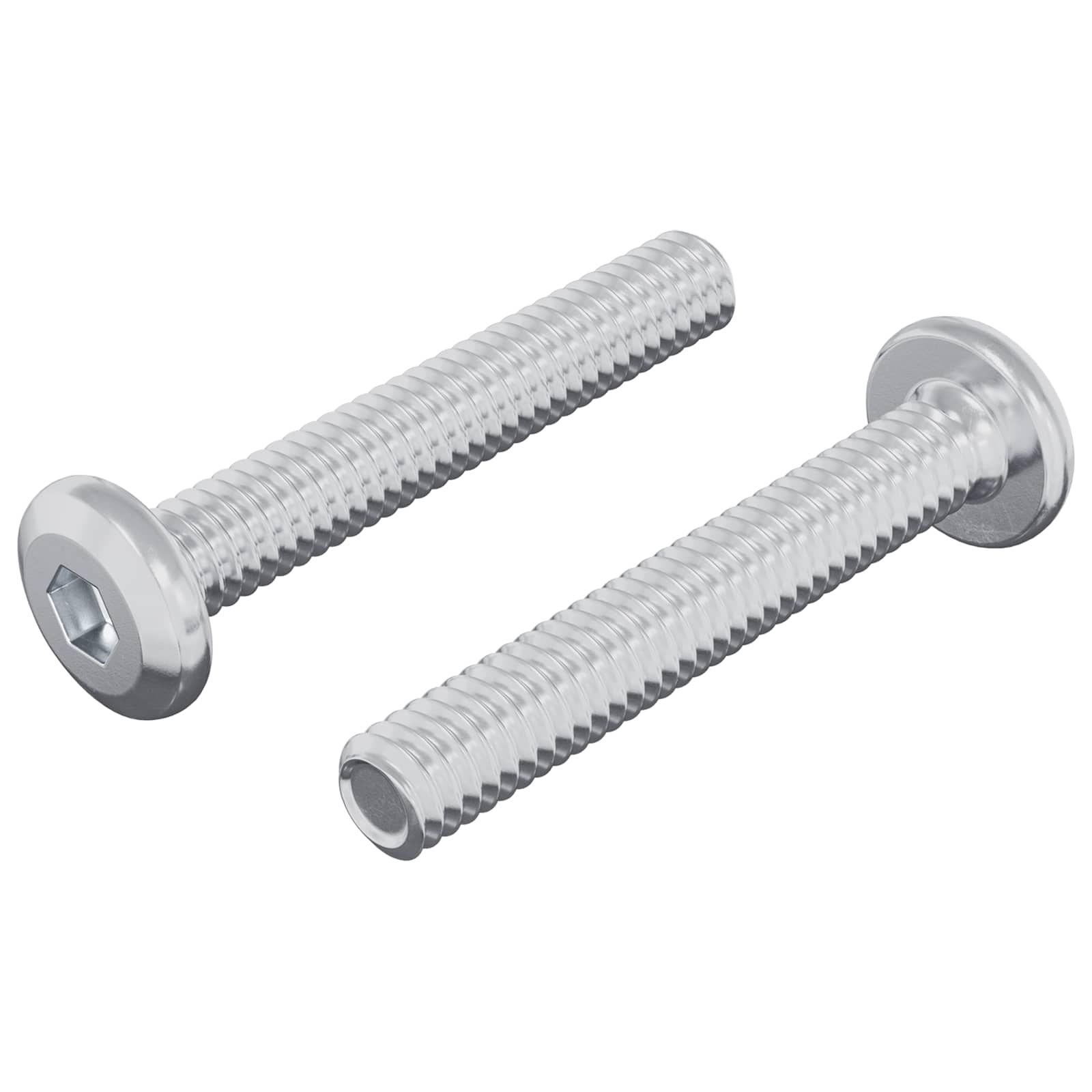 Vijak za zaključavanje 2 pcs Srebrno M6 x 35 mm Čelik