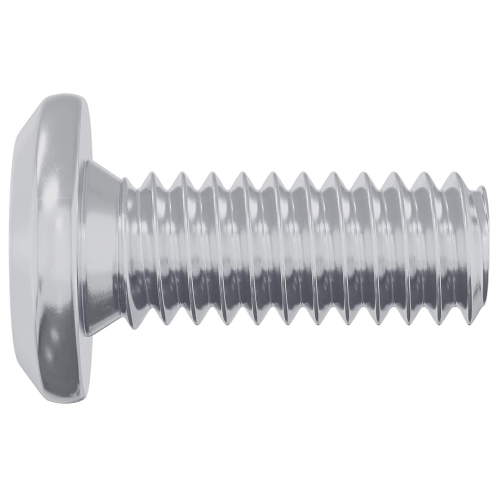 Vijak s plastičnom glavom 12 pcs Srebrno M6 x 15 mm Čelik