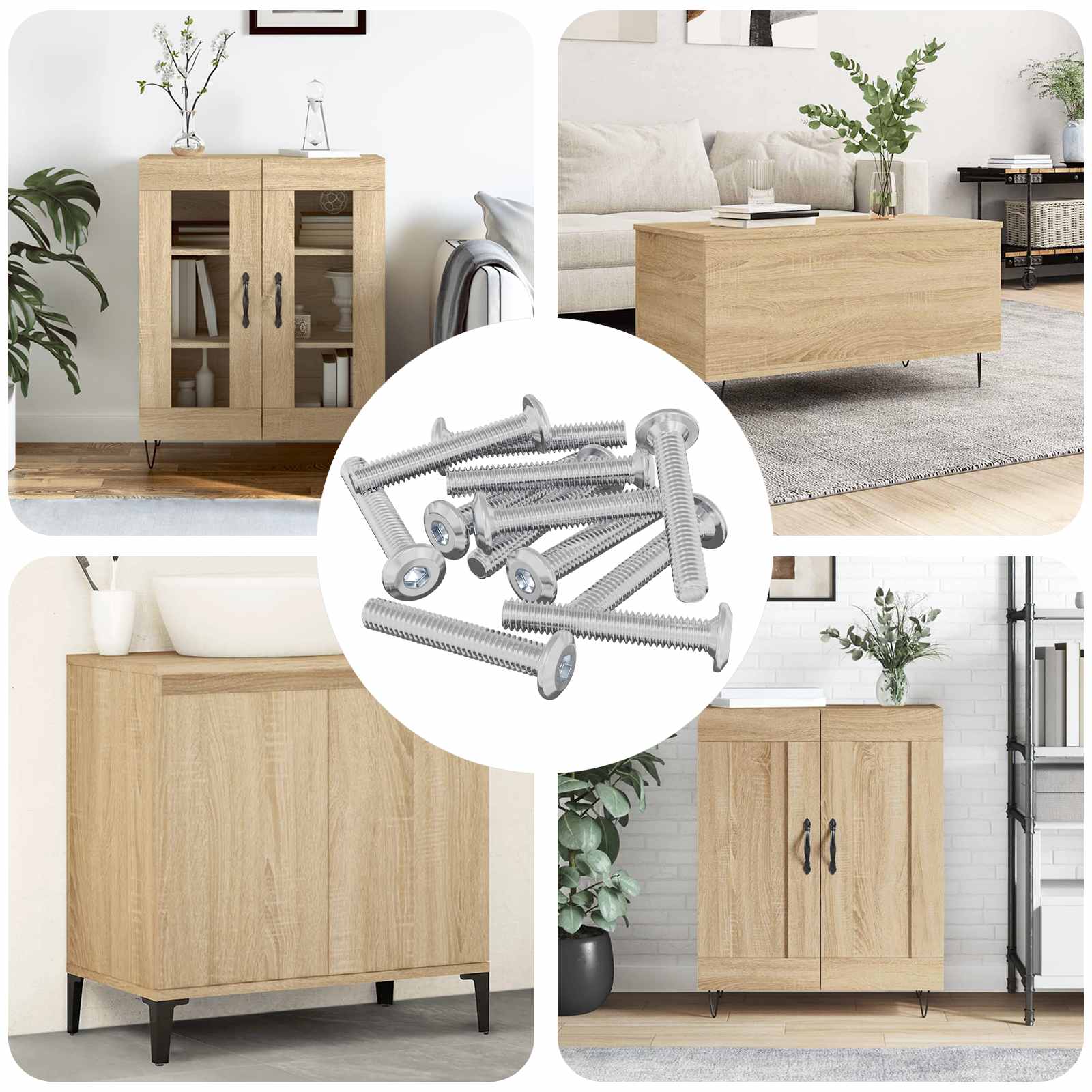 Vijak s plastičnom glavom 2514 pcs Srebrno Čelik