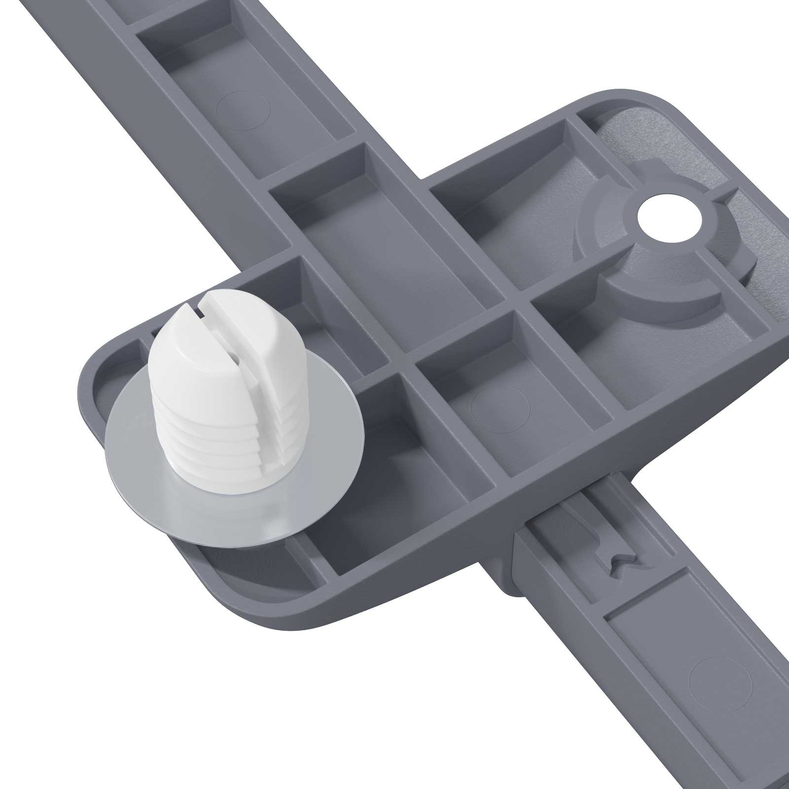 Tihi zatvarač 2 pcs Siva 125 x 47 x 15 mm PP