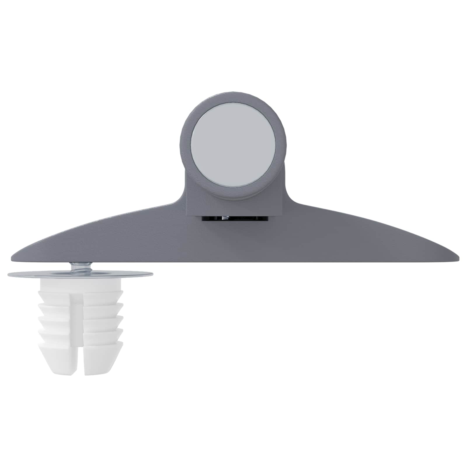 Tihi zatvarač 2 pcs Siva 125 x 47 x 15 mm PP