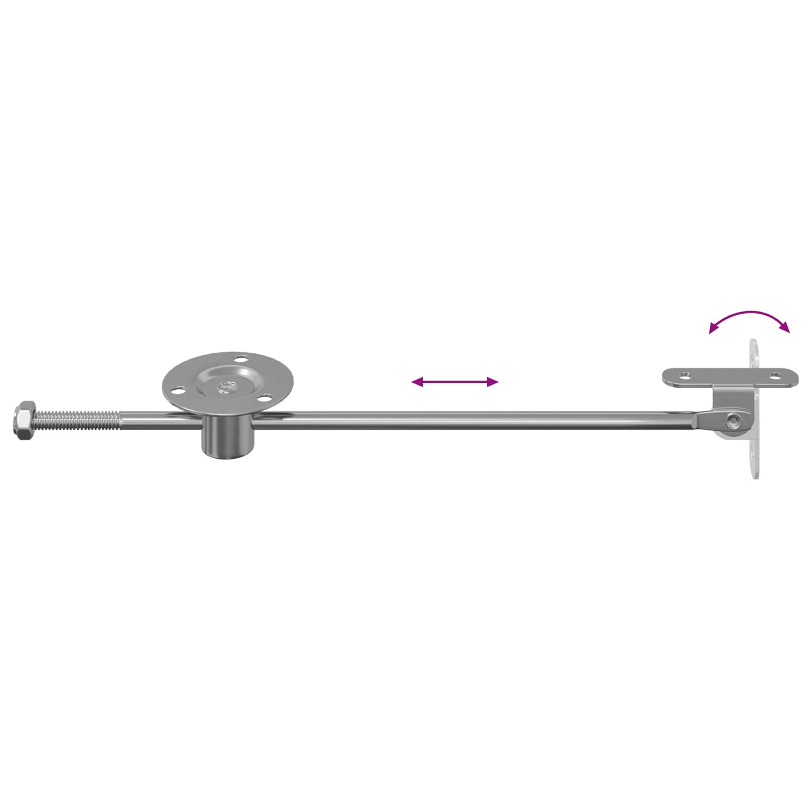 Užitna šipka za šarku 12 pcs Srebrno 190 mm Metal