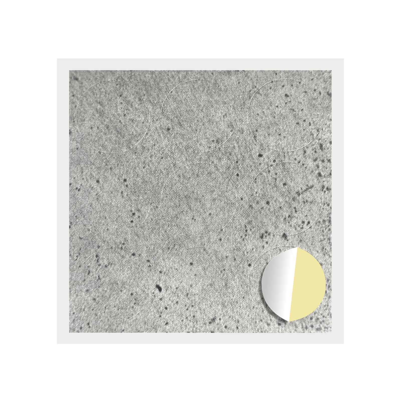 Ljepljiva Pokrivač za Vijake 12 pcs Betonski sivi Ø 20 x 0,5 mm