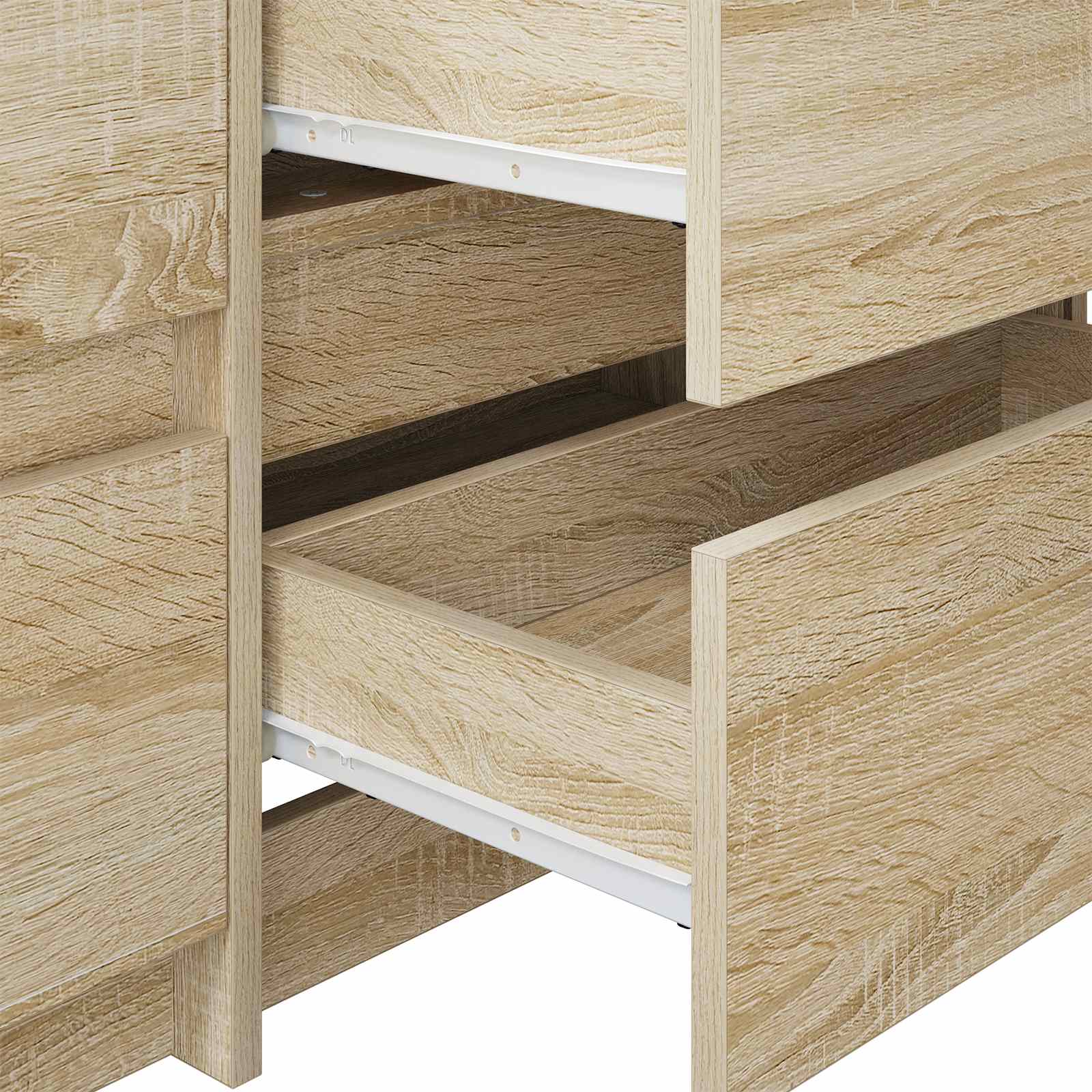 Klizač za ladice 87 pcs Bijelo Čelik