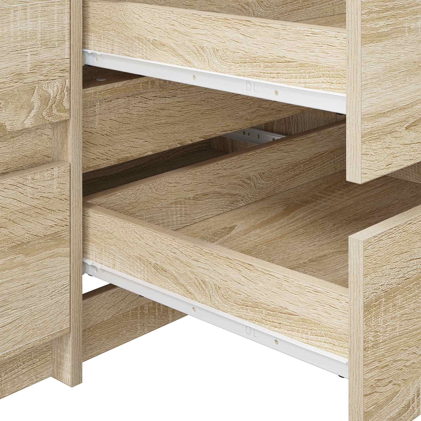 Klizač za ladice 12 pcs Bijelo 400 mm Čelik