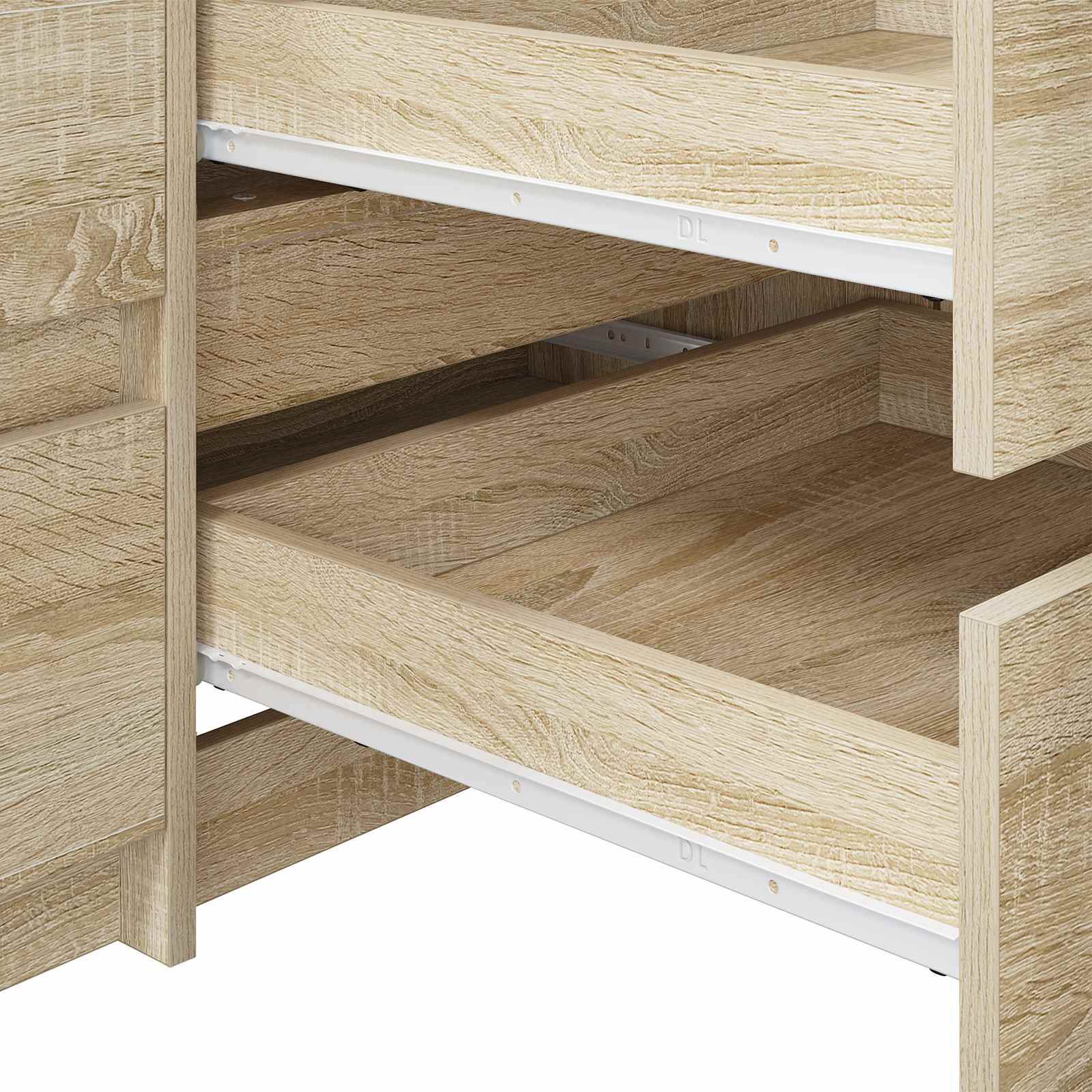 Klizač za ladice 12 pcs Bijelo 450 mm Čelik