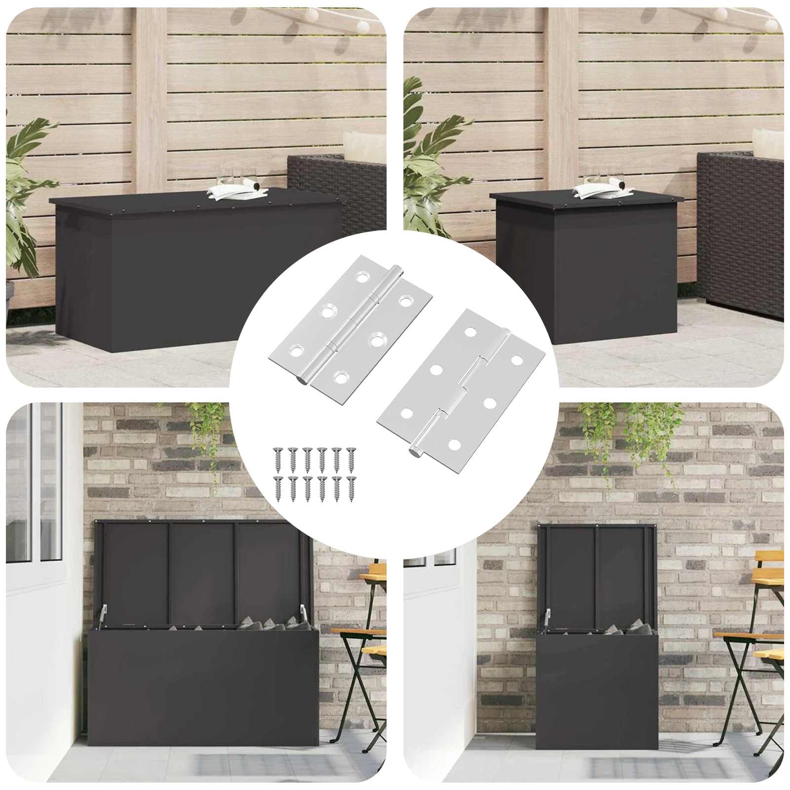 Šarka Jednobojno 2 pcs Srebrno 58 x 35 x 1 mm Čelik