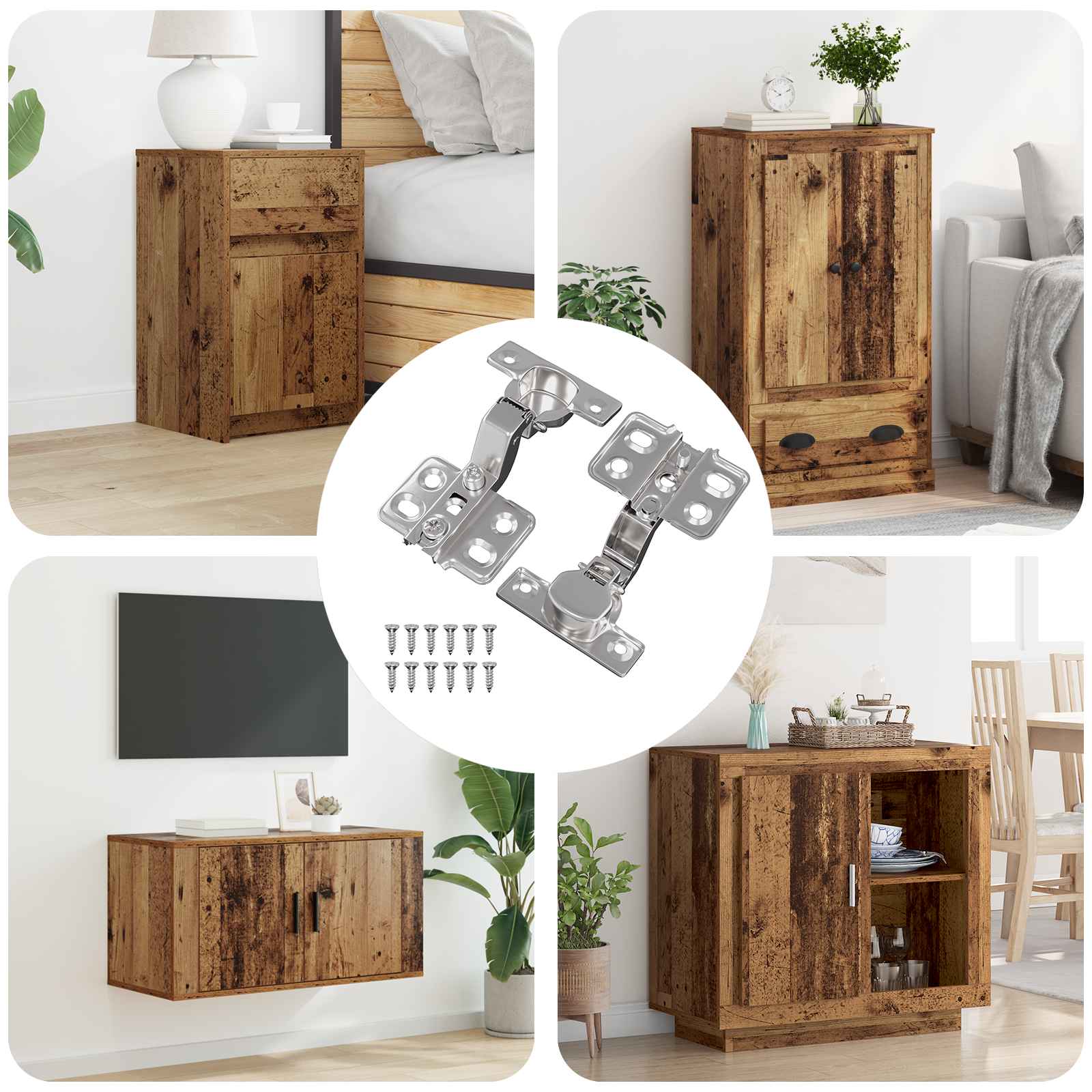 Šarka 2 pcs Nikla 85 x 52,5 x 9,5 mm Željezo