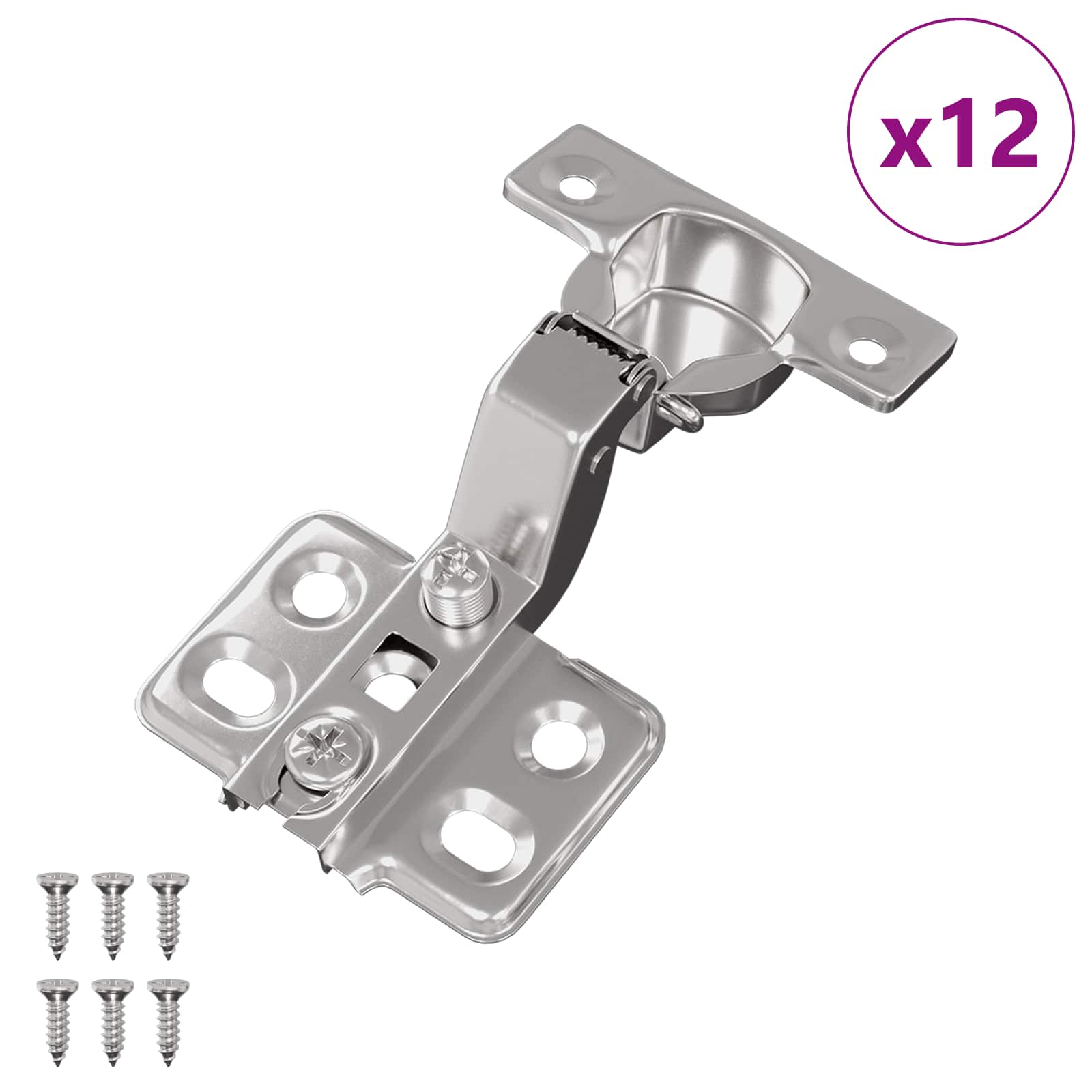 Šarka 12 pcs Nikla 85 x 52,5 x 9,5 mm Željezo