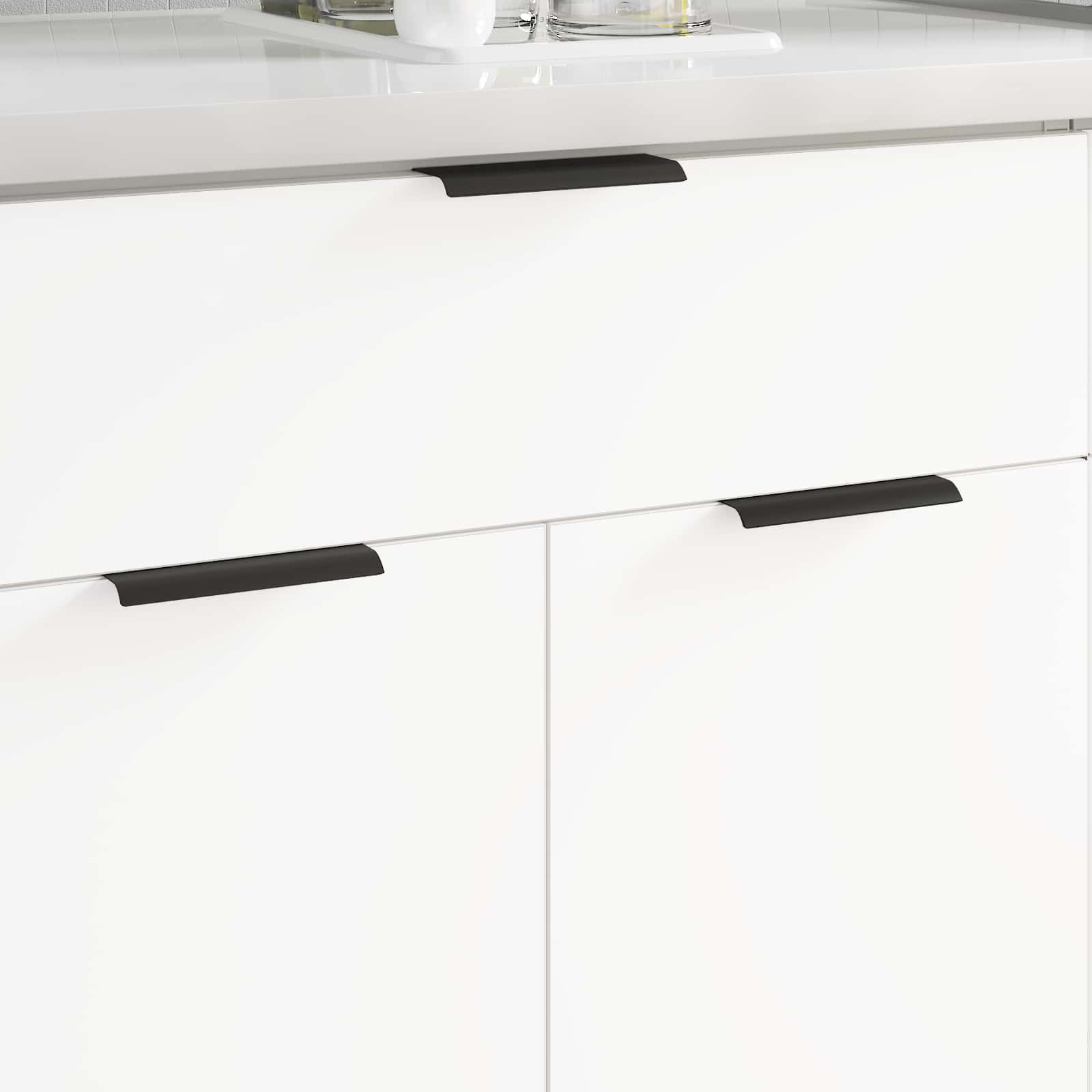 Drška 725 pcs Crna 120 x 39.6 x 17 mm Aluminij