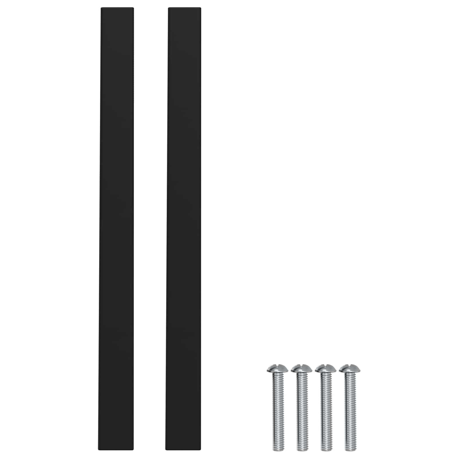 Drška za ormar 420 pcs Crna 150 x 12,3 x 35,2 mm