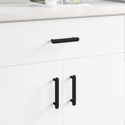 Drška za ormar 12 pcs Crna 121 x 16.6 x 28.3 mm Željezo