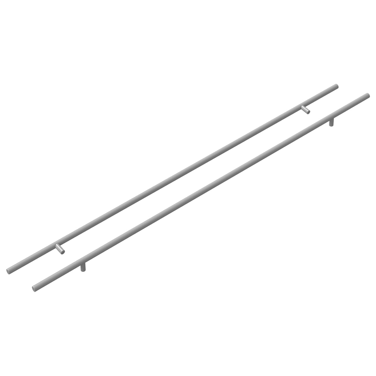Drška za ormar 2 pcs Srebrno 900 mm Nehrđajući čelik
