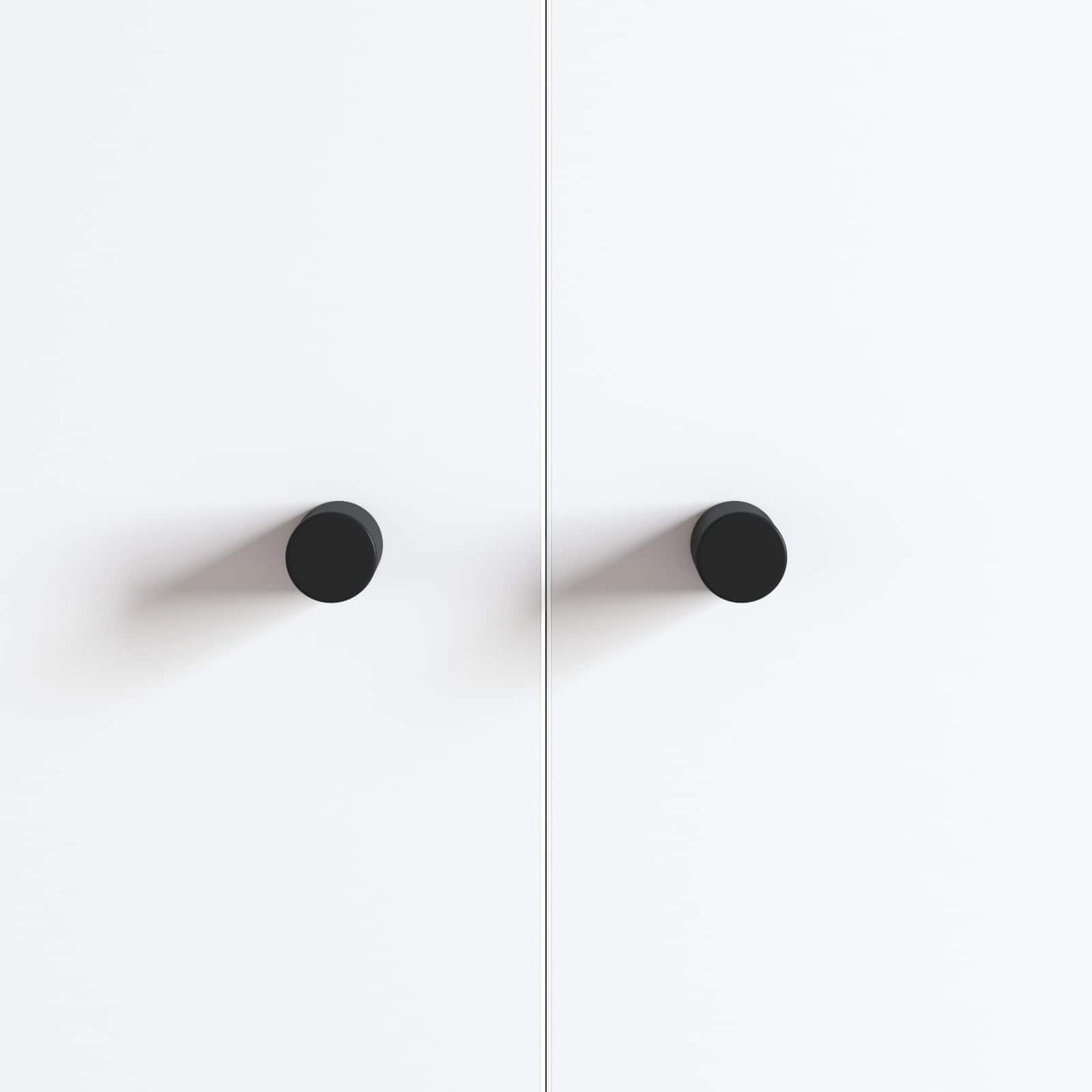 Kabinetski gumb 2 pcs Crna 18 x 23 mm Željezo