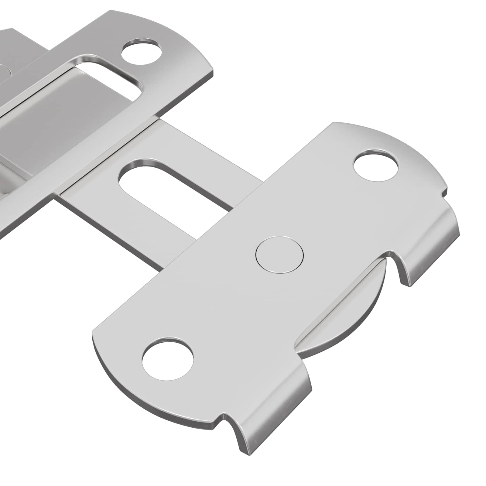 Zaključavanje vrata 12 pcs Srebrno 70 x 8 mm Čelik