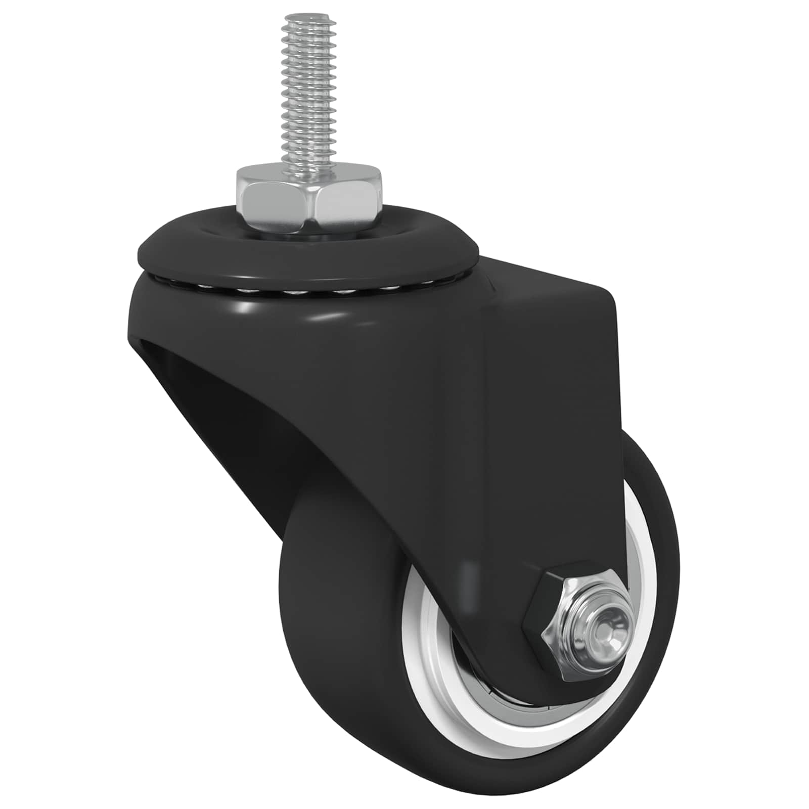 Dizalni kotač 2 pcs Crna 40,4 x 40,4 x 19,7 mm Željezo i najlon