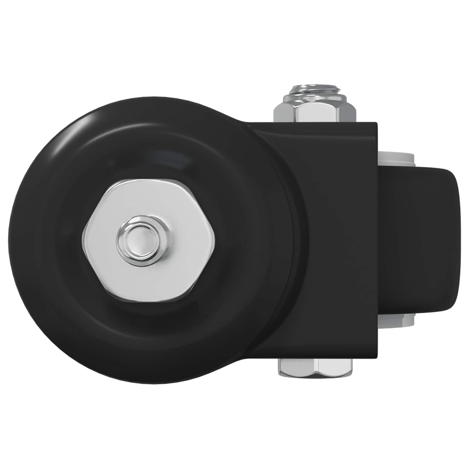 Dizalni kotač 2 pcs Crna 40,4 x 40,4 x 19,7 mm Željezo i najlon