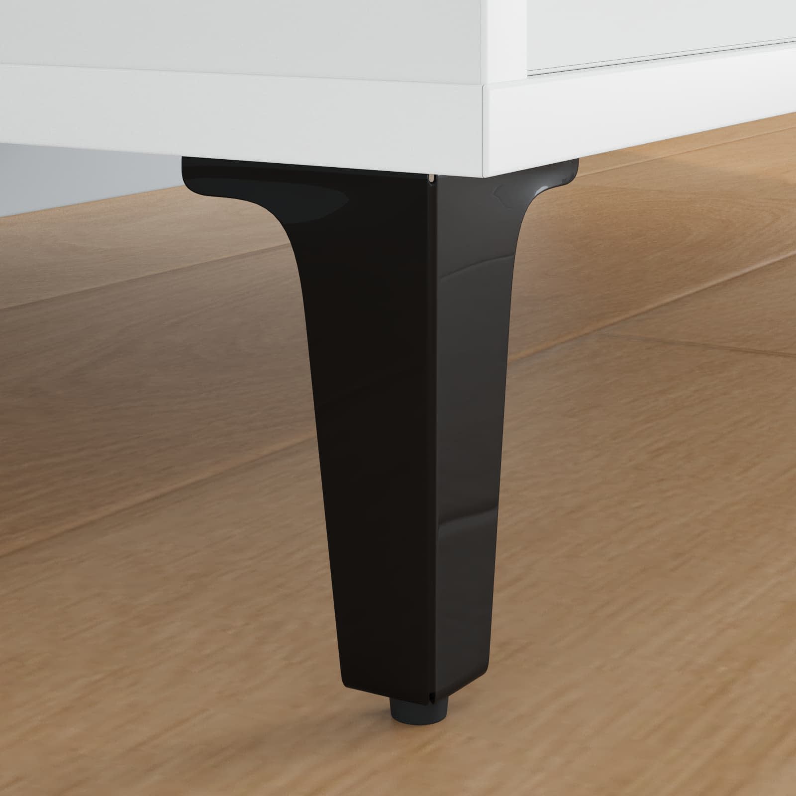 Noge namještaja 2 pcs Crna 54,1 x 54,1 x 100 mm Željezo